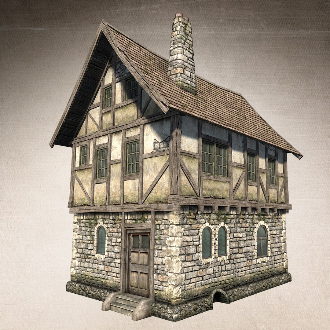 fantasy medieval house 3d max