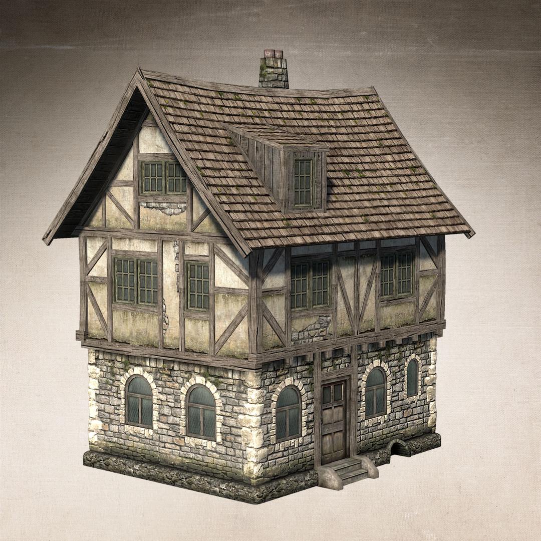 fantasy medieval house 3d max