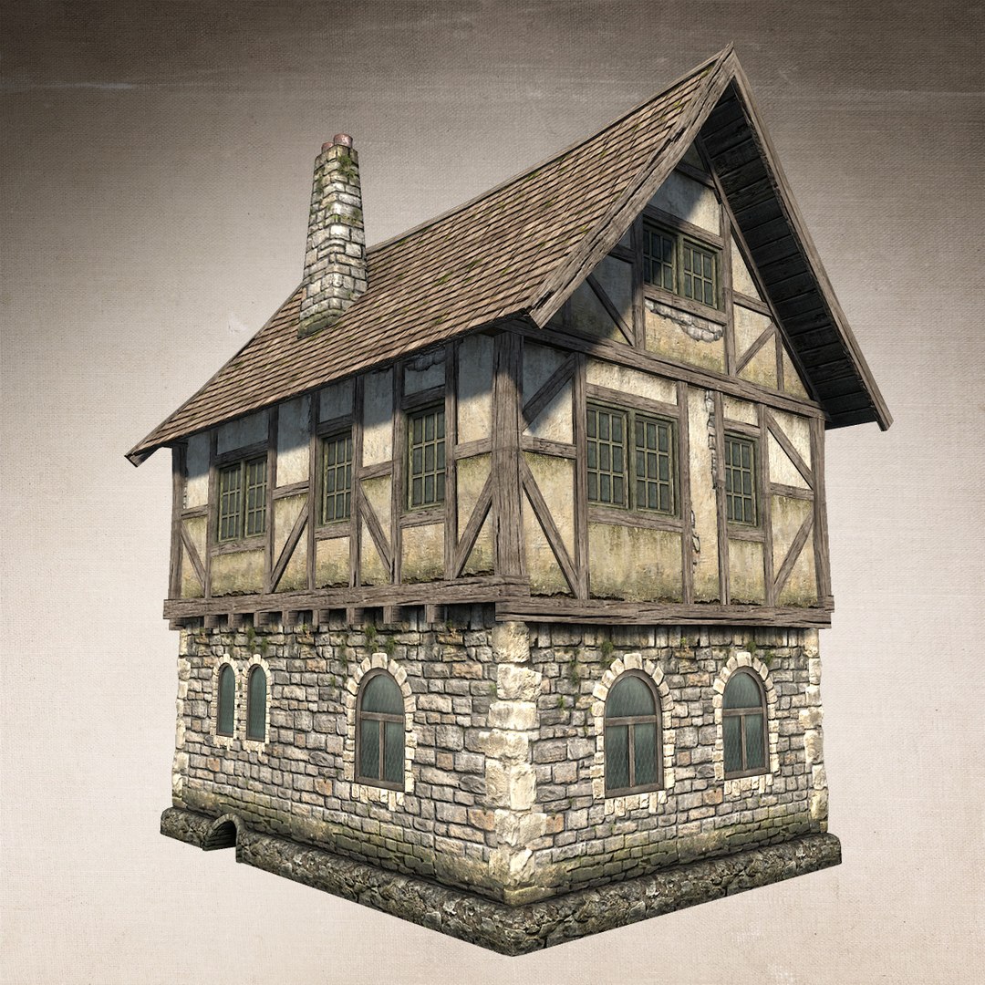 fantasy medieval house 3d max