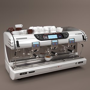 La spaziale Coffee Machine White 3 group