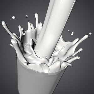 c4d milk splash
