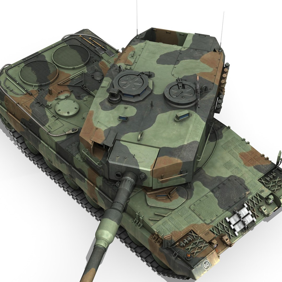 polish leopard 2a4 - 3d c4d