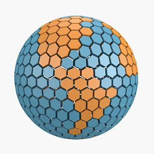 3D earth hexagons
