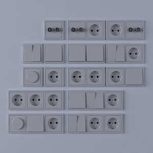 Plug Socket-Light Switch Set
