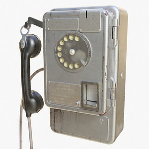 3D model Payphone 01 c