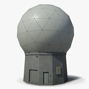 3d model radar dome