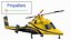 Helicóptero de elevación media Kaman K Max aparejado