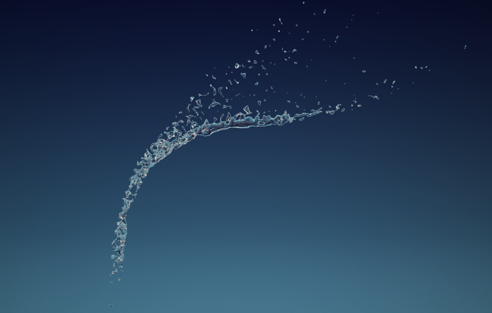 3d Liquid Splash Model