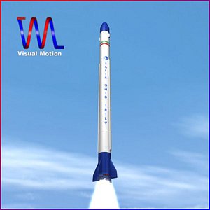3d safir space launch vehicle model