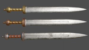 3D model roman weapon