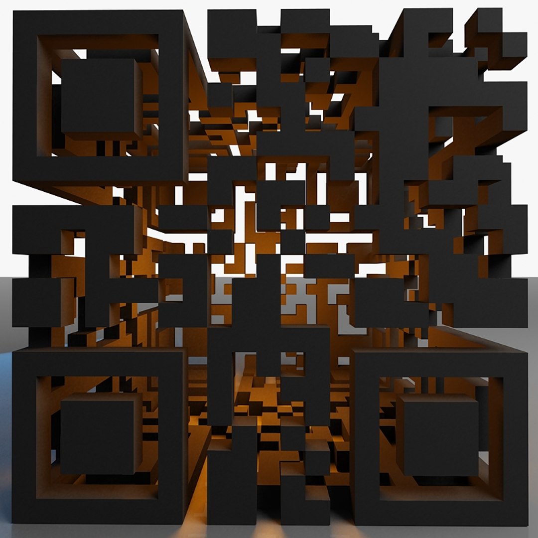 Qr Code 3d Model