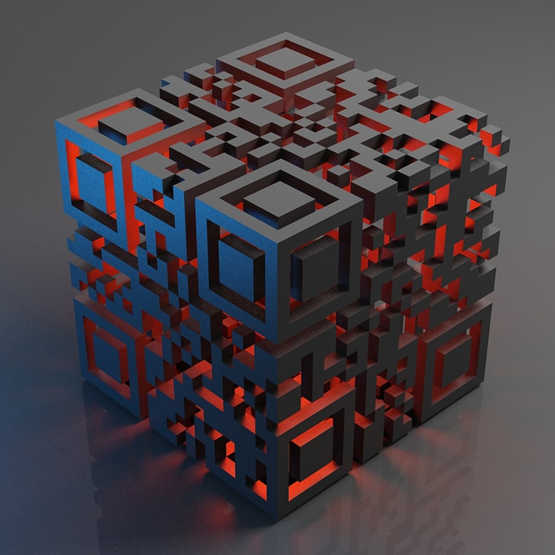 Qr Code 3d Model