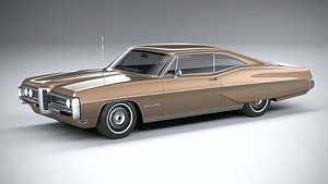 Pontiac Bonneville coupe 1968 3D model