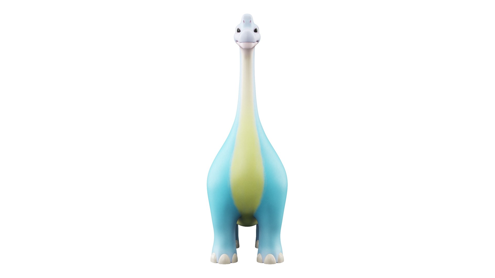 Cartoon Dinosaur Brachiosaurus 3D Model - TurboSquid 2024937