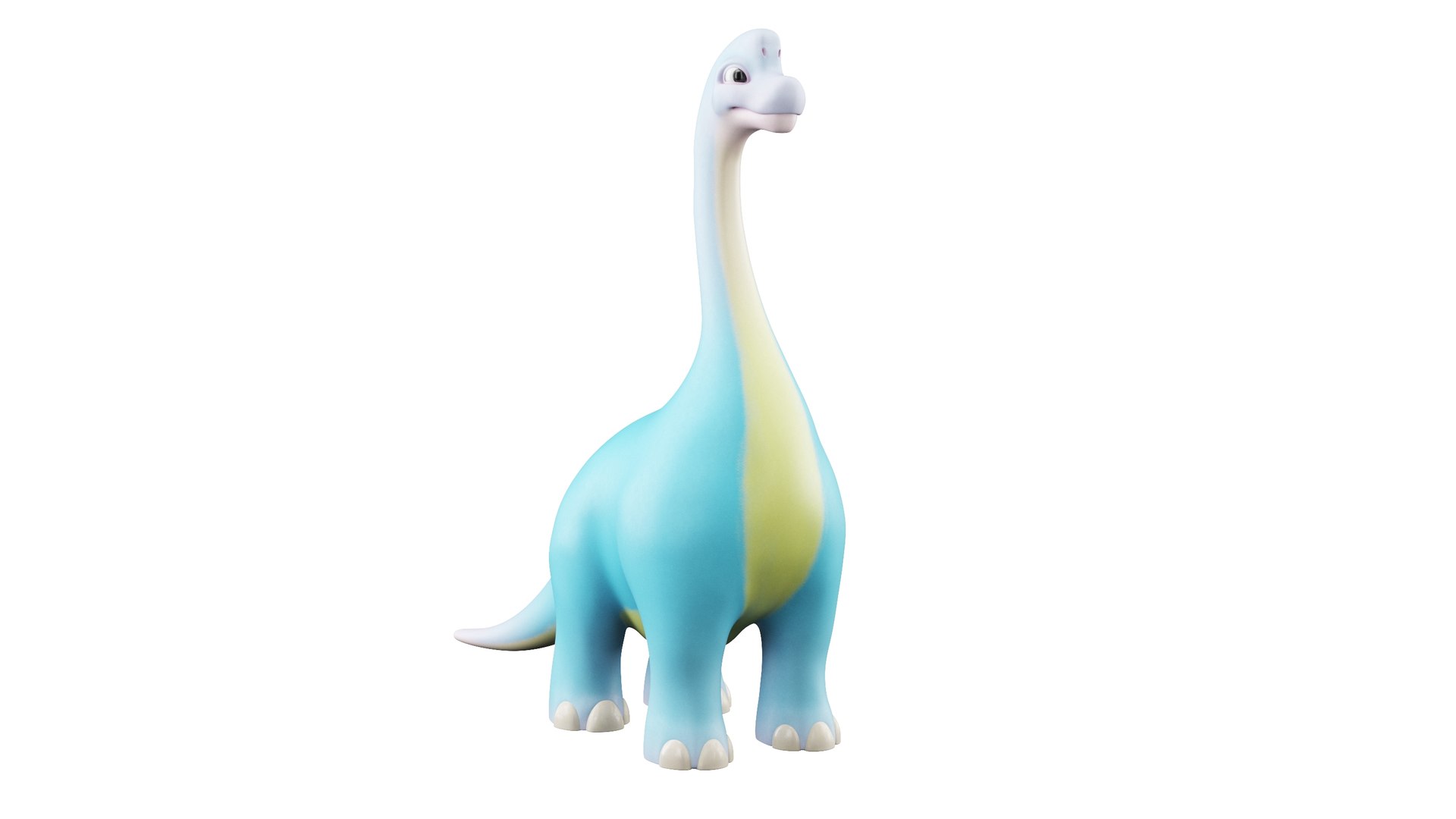 Cartoon Dinosaur Brachiosaurus 3D Model - TurboSquid 2024937