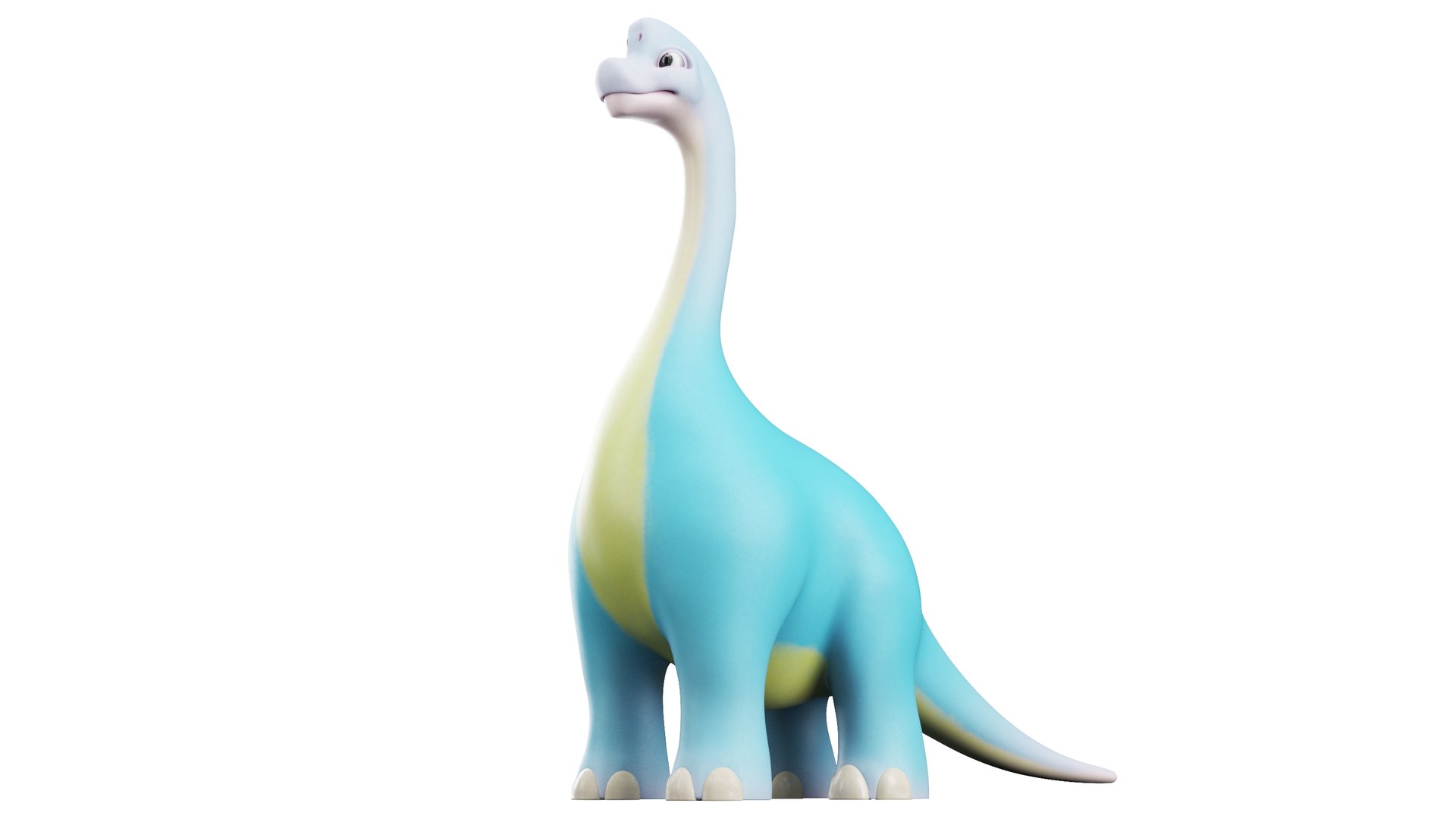 Cartoon Dinosaur Brachiosaurus 3D model - TurboSquid 2024937