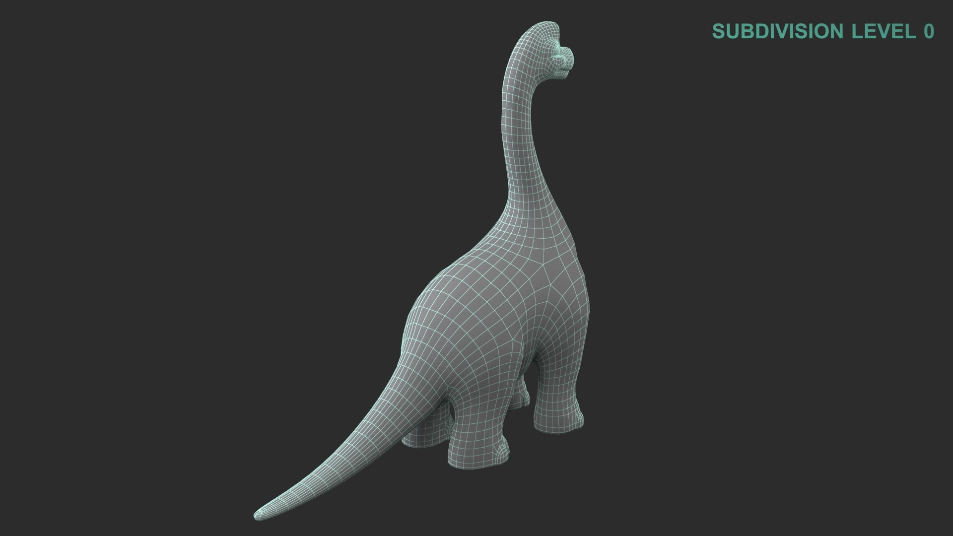 Cartoon Dinosaur Brachiosaurus 3D model - TurboSquid 2024937