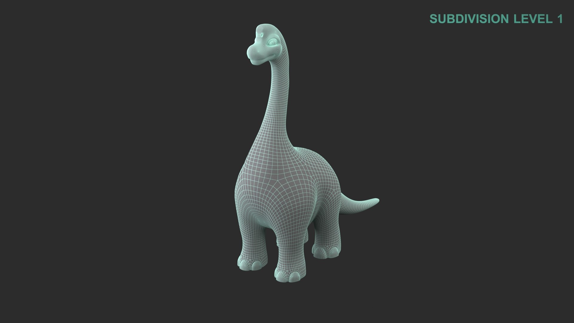 Cartoon Dinosaur Brachiosaurus 3D model - TurboSquid 2024937