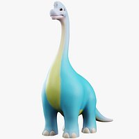 Cartoon Dinosaur Brachiosaurus