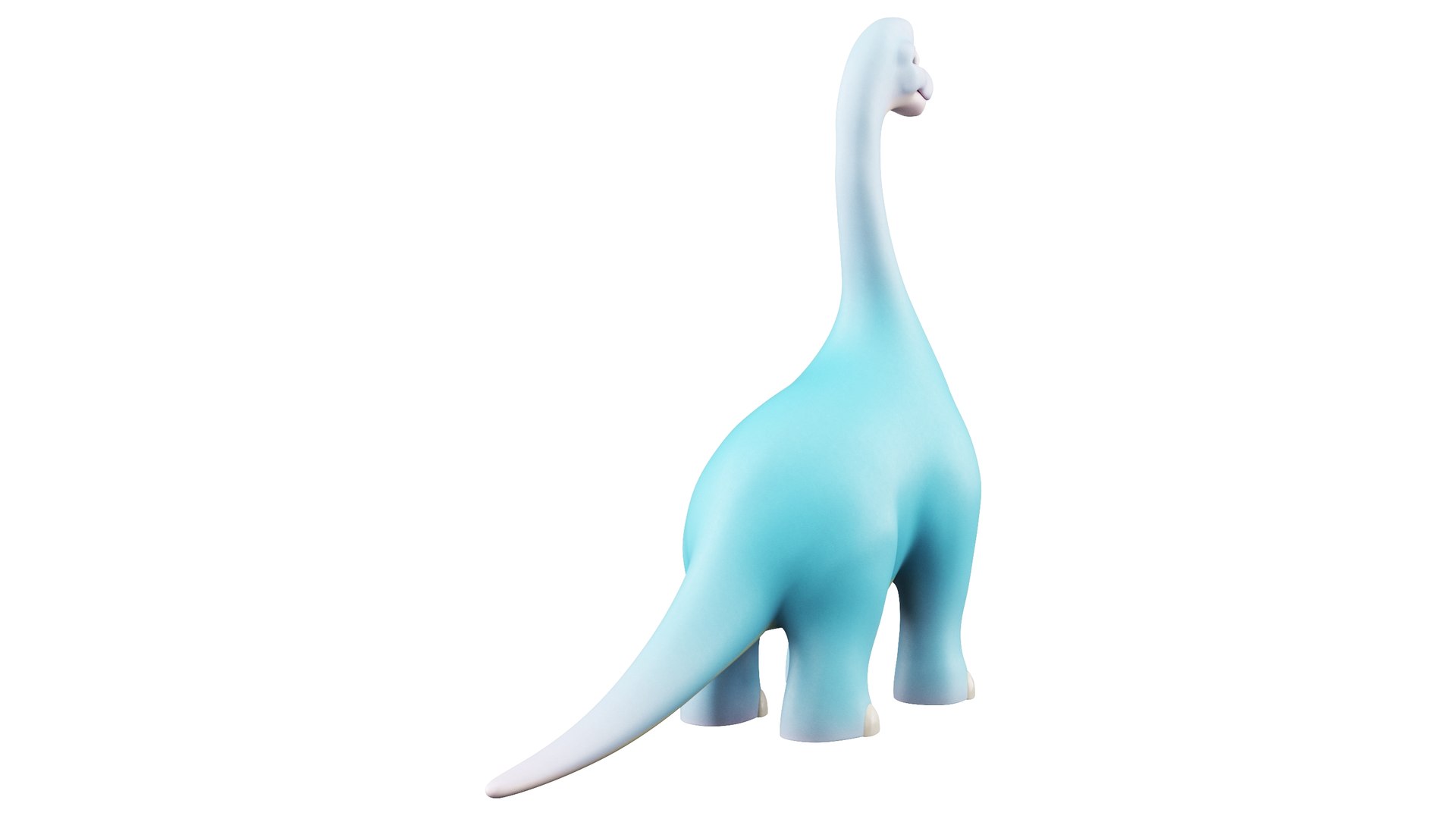 Cartoon Dinosaur Brachiosaurus 3D Model - TurboSquid 2024937