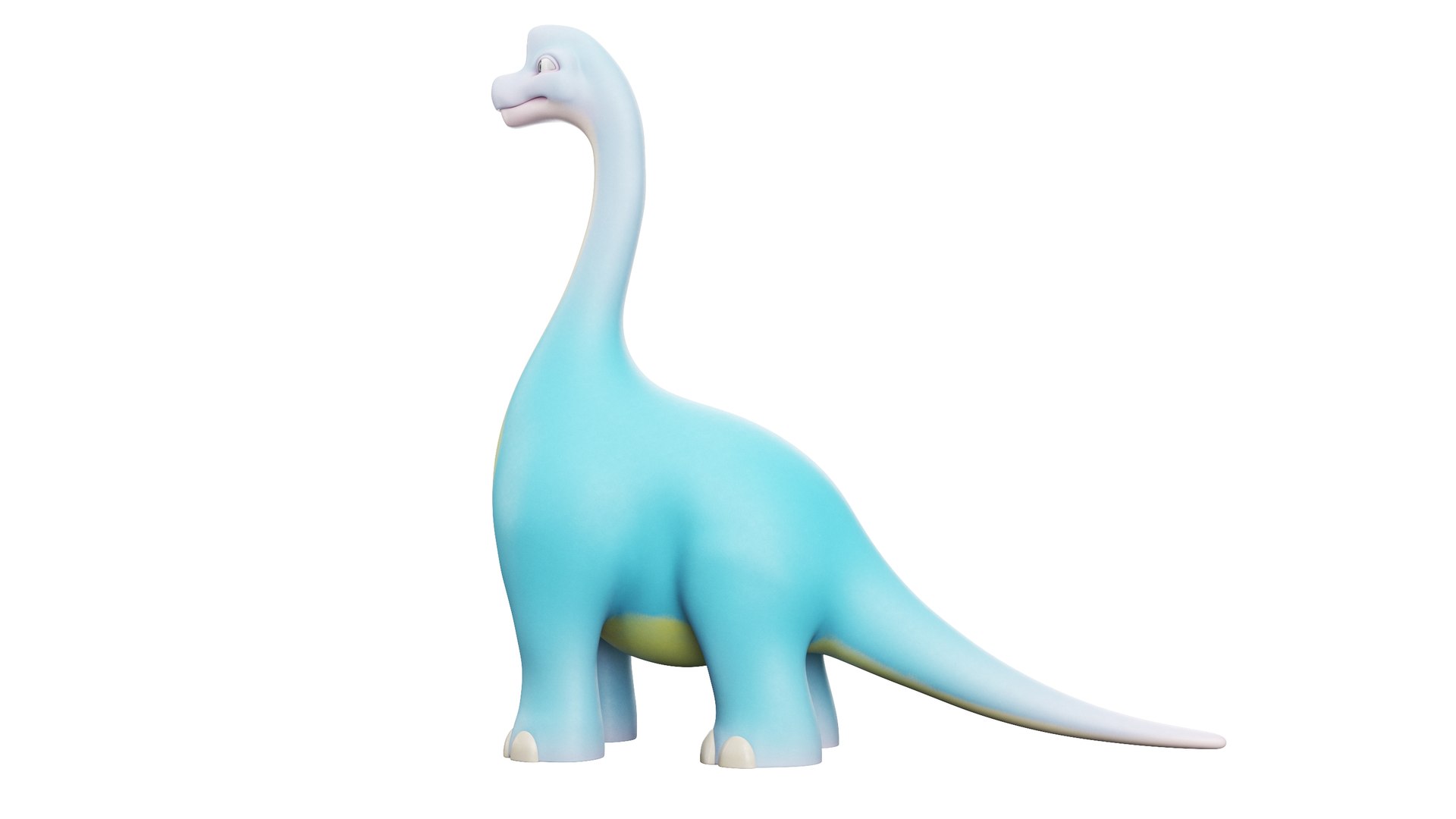 Cartoon Dinosaur Brachiosaurus 3D model - TurboSquid 2024937