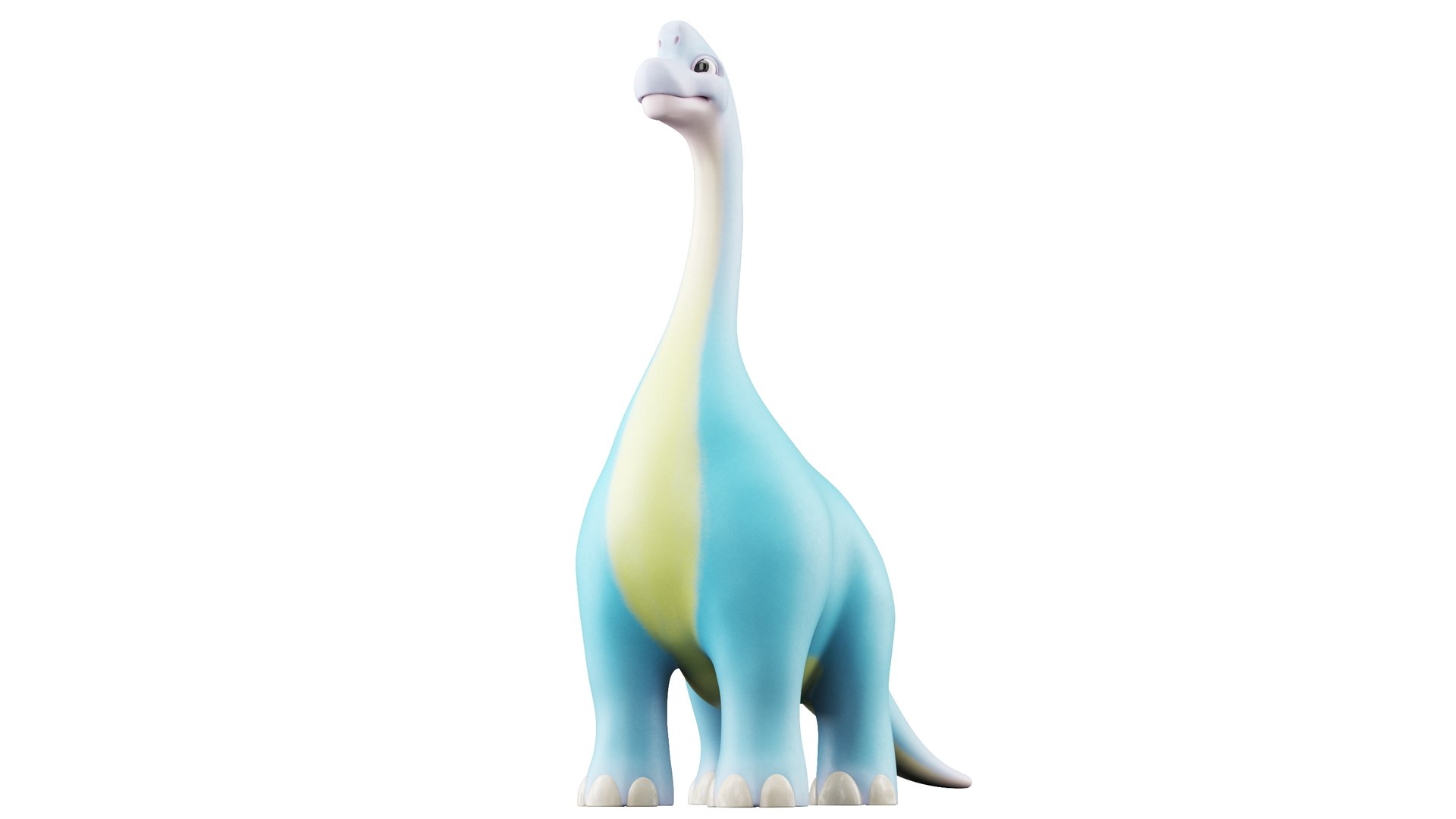 Cartoon Dinosaur Brachiosaurus 3D model - TurboSquid 2024937