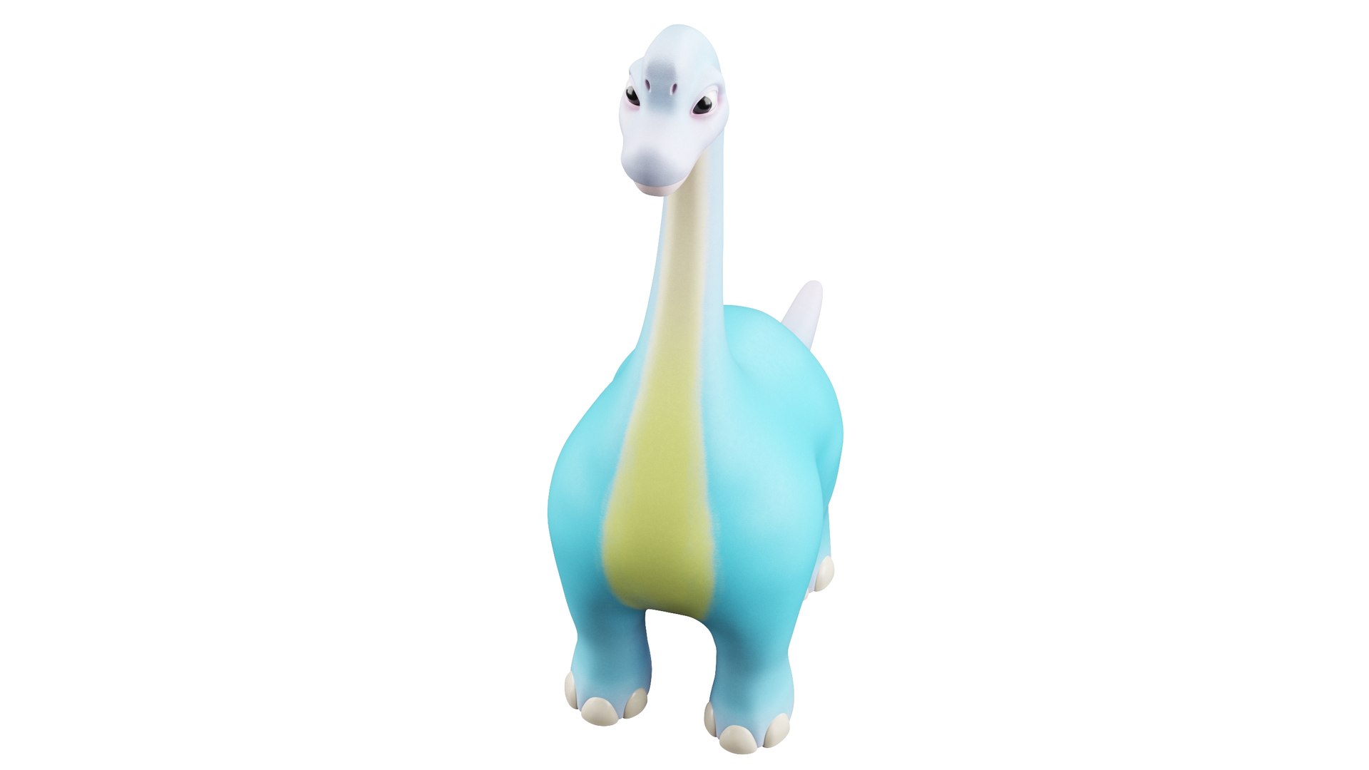 Cartoon Dinosaur Brachiosaurus 3D Model - TurboSquid 2024937