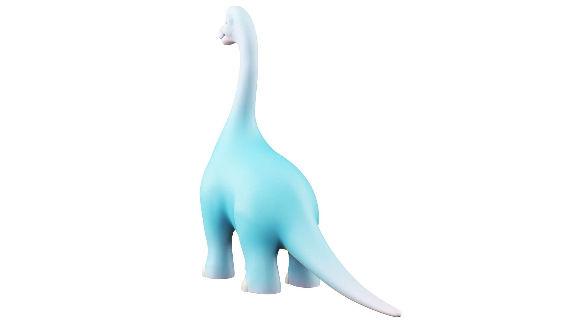 Cartoon Dinosaur Brachiosaurus 3D Model - TurboSquid 2024937