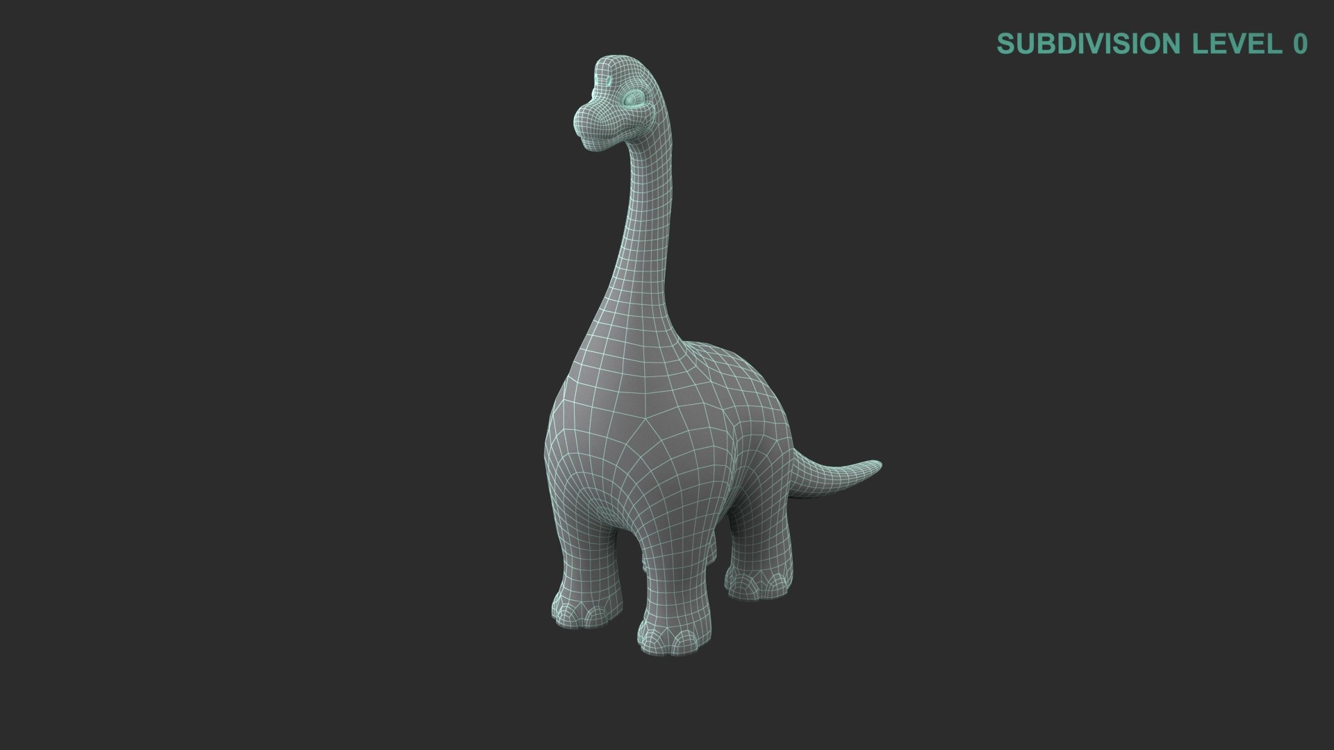 Cartoon Dinosaur Brachiosaurus 3D model - TurboSquid 2024937