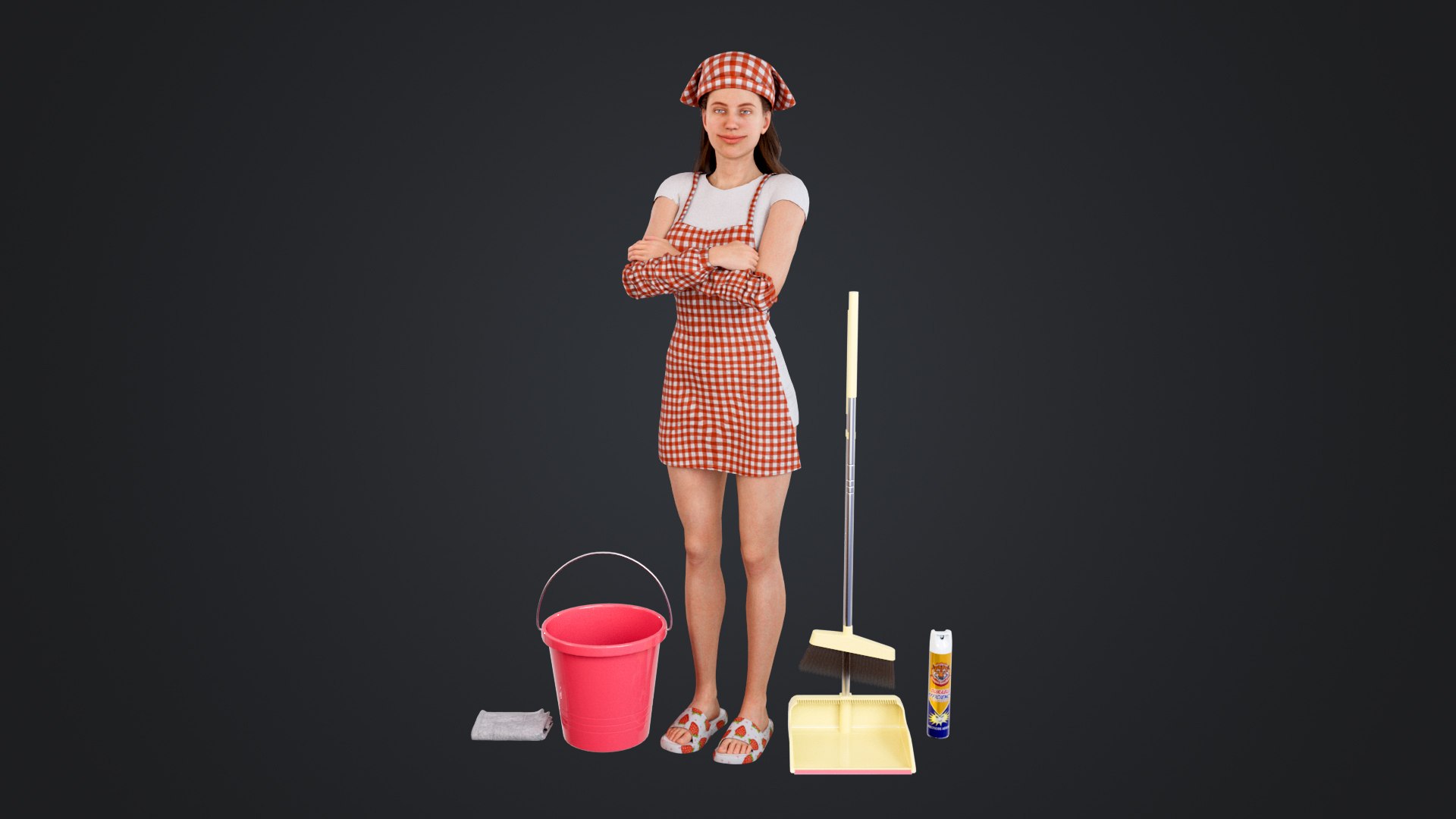 Cleaner Rigged 3D Model - TurboSquid 2429329