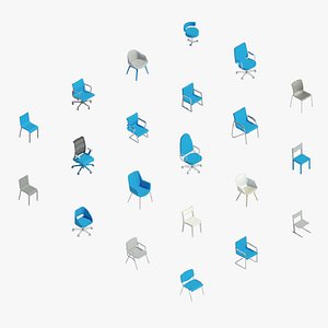 3D Office chairs