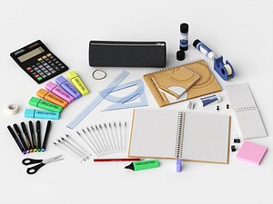 Office Stationery School Supplies Asset Pack