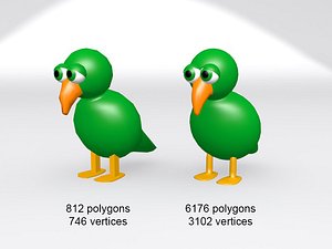 3d max toon parrot