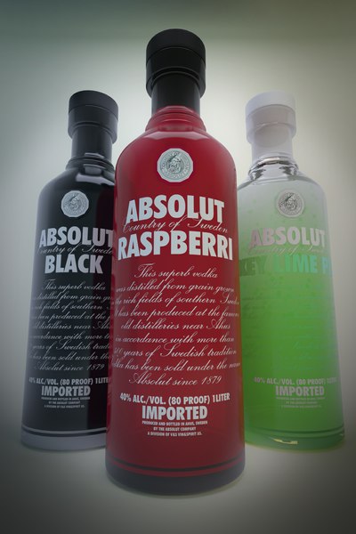 modelo 3d Botellas Absolut - TurboSquid 727862