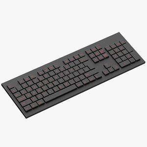 Minimalistic black numeric keyboard