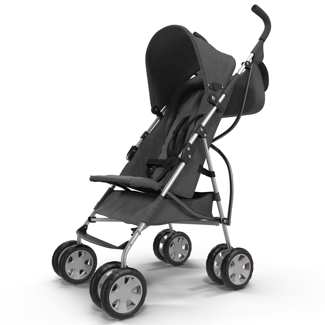 Baby Stroller 3D model preview