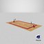 3D Basketball Court and Baskets 02 model