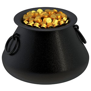 3D Pot of Gold 04