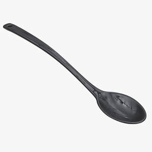 Black Plastic Stirring Spoon model
