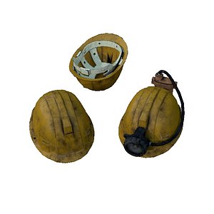 Miner's helmet Lowpoly