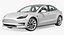 tesla cars big 3 3D model
