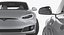 tesla cars big 3 3D model