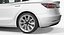 tesla cars big 3 3D model