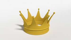 crown cartoon 3D model