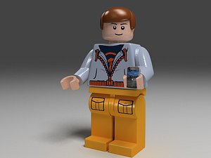 lego man 3d model