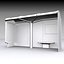 bus shelter 3d model