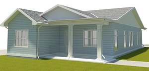 modern villa 3ds