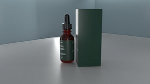 3D Dropper Bottle 3D Model model