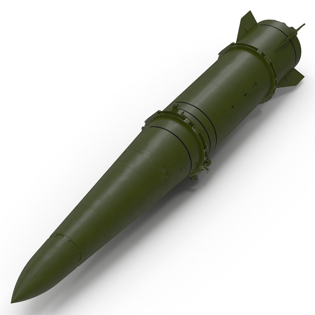 Ballistic Missile 9M723 Iskander 3D model preview