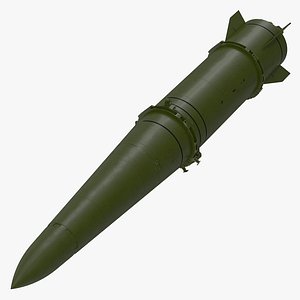 ballistic missile 9m723 iskander 3d model